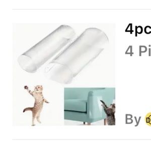 4 Piece Cat Scratch Protector for Couch or Other